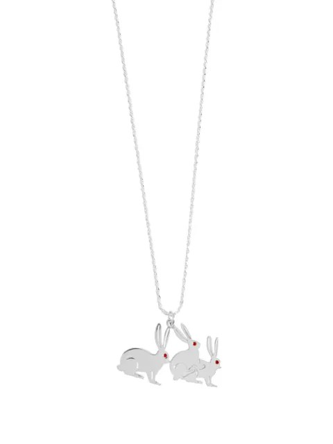 CARNE BOLLENTE rabbit-pendant necklace