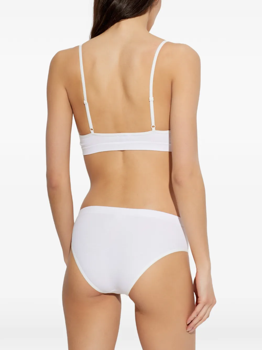  Mm6 Maison Margiela Soutien-gorge Triangle Label - Blanc 