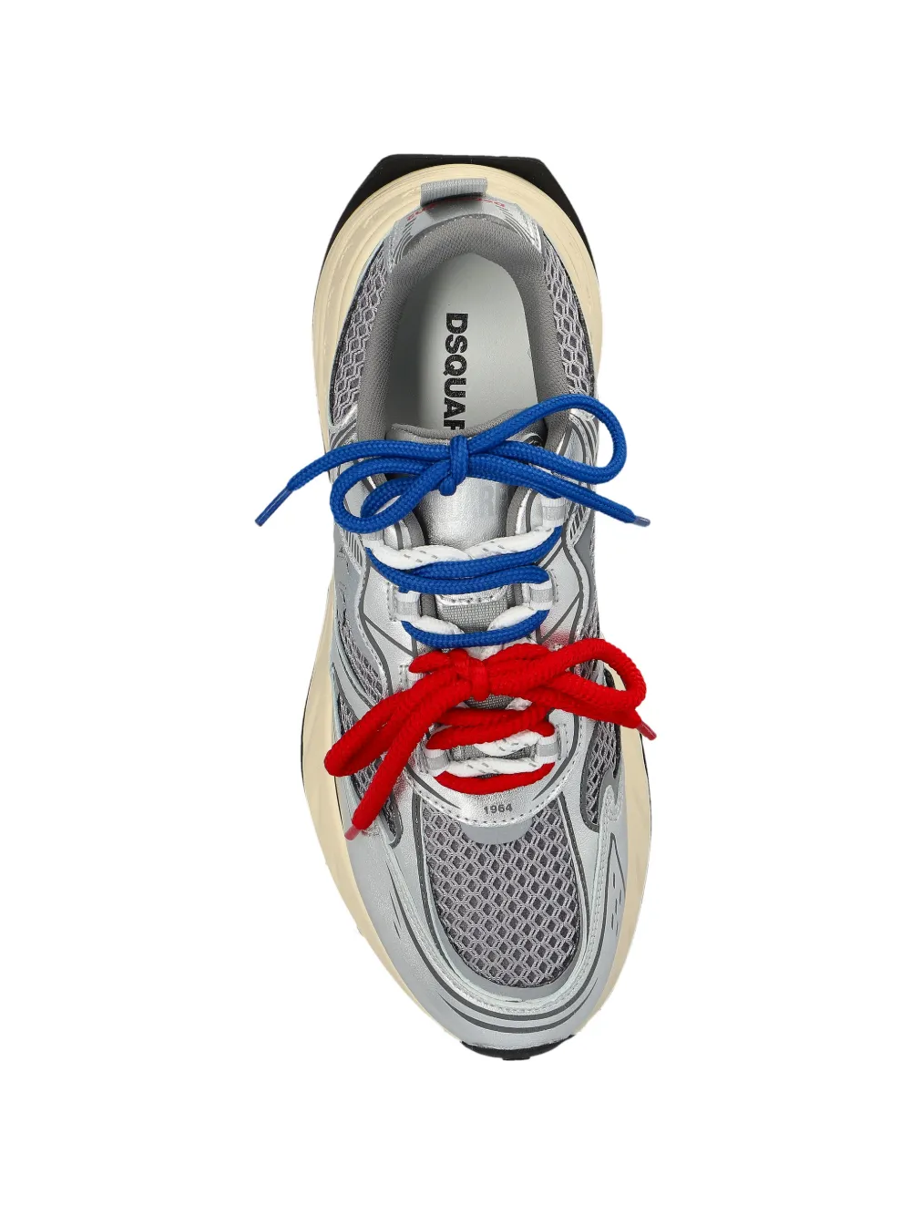 DSQUARED2 Sprinter neakers met vlakken en mesh Zilver