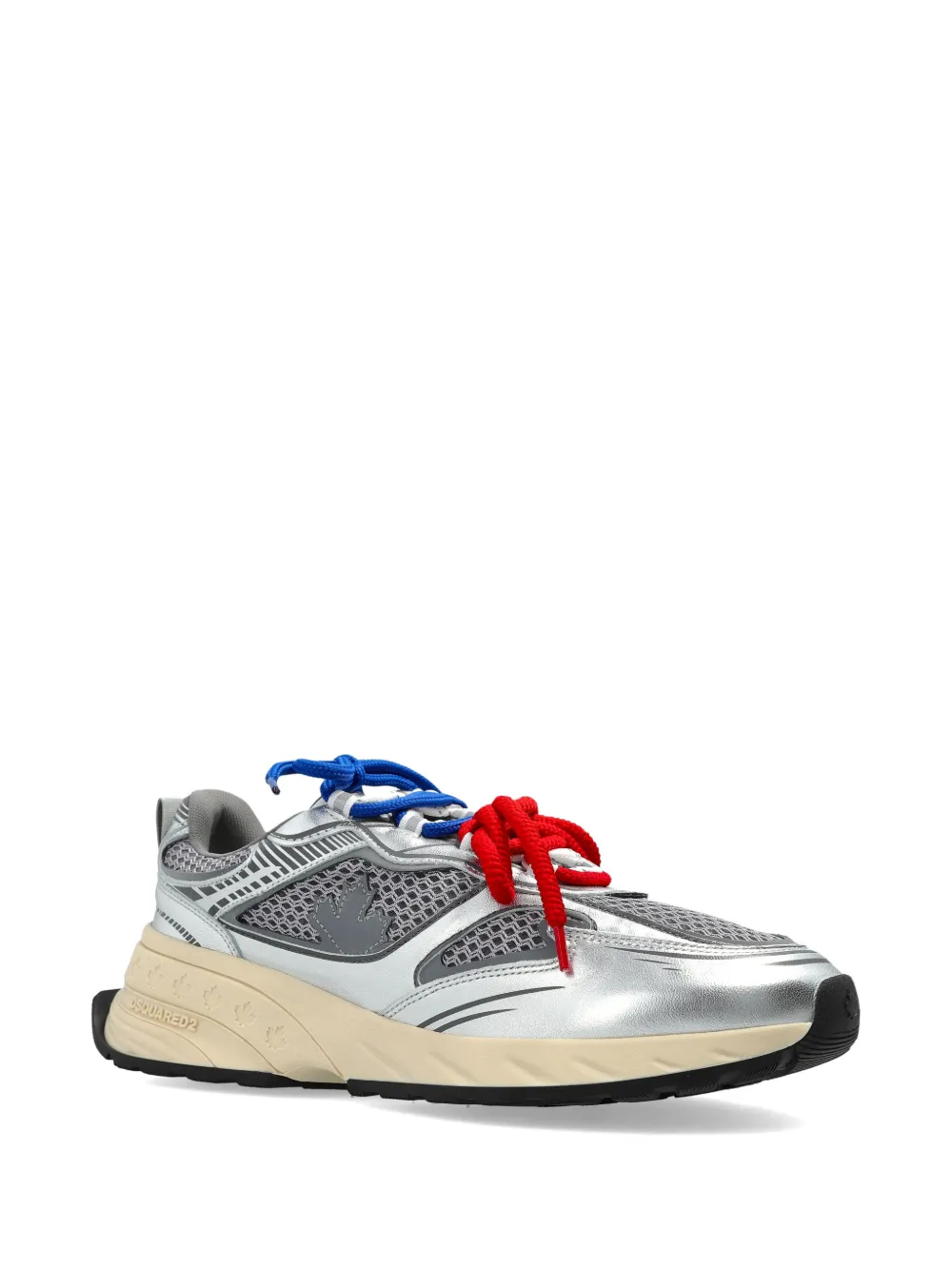 DSQUARED2 Sprinter neakers met vlakken en mesh Zilver