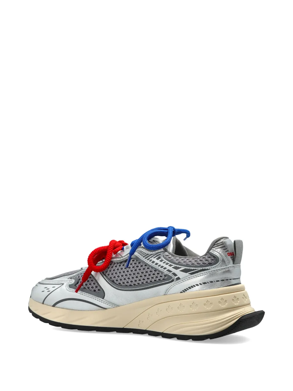 DSQUARED2 Sprinter neakers met vlakken en mesh Zilver