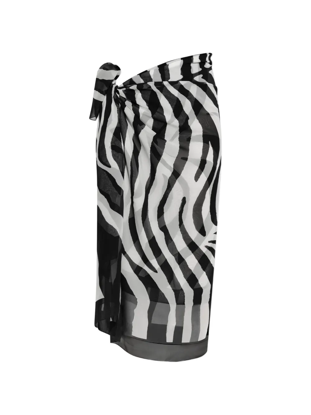 Balmain zebra-print sarong - Nero