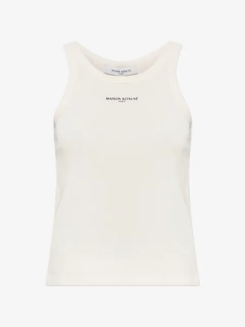Maison Kitsuné logo-detail tank top