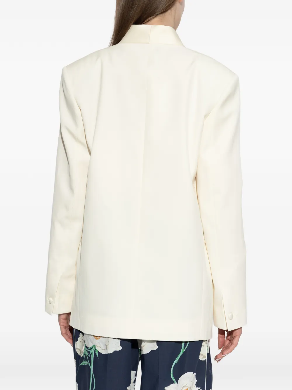 shawl lapel pocket blazer