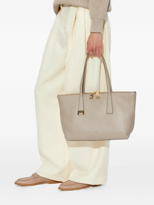 Furla Olivia レザー ハンドバッグ | ニュートラル | FARFETCH JP