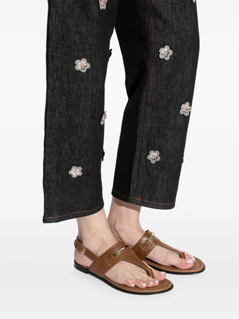 Furla buckle strap sandals Bruin