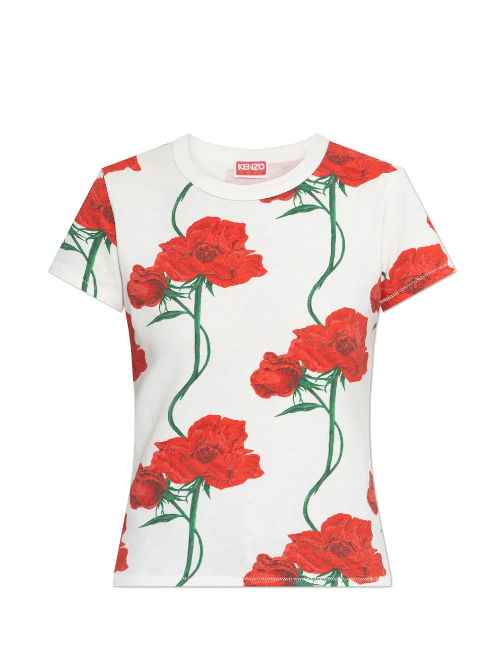 Kenzo floral print T-shirt - Bianco