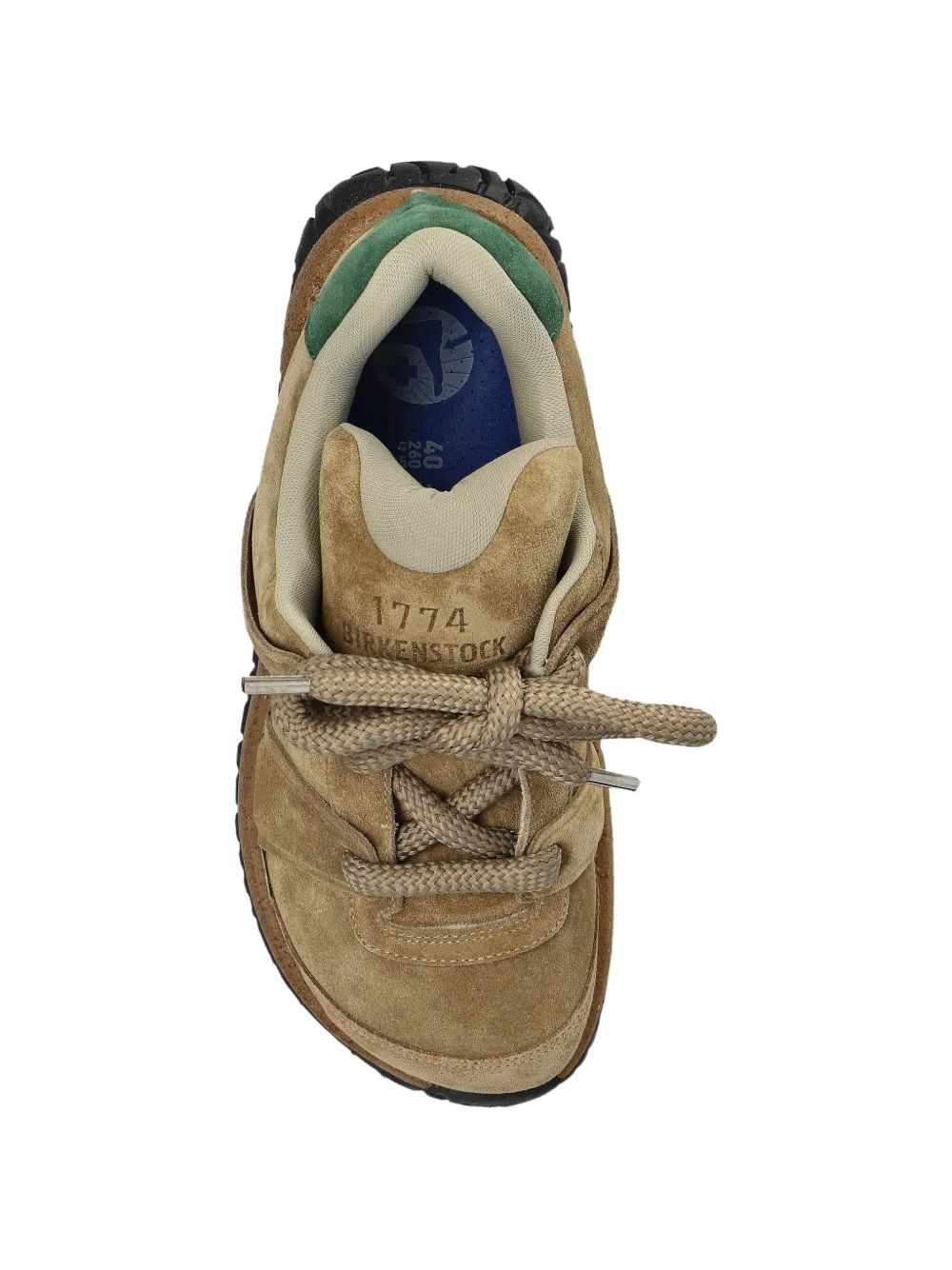 Birkenstock lace-up panelled sneakers Beige