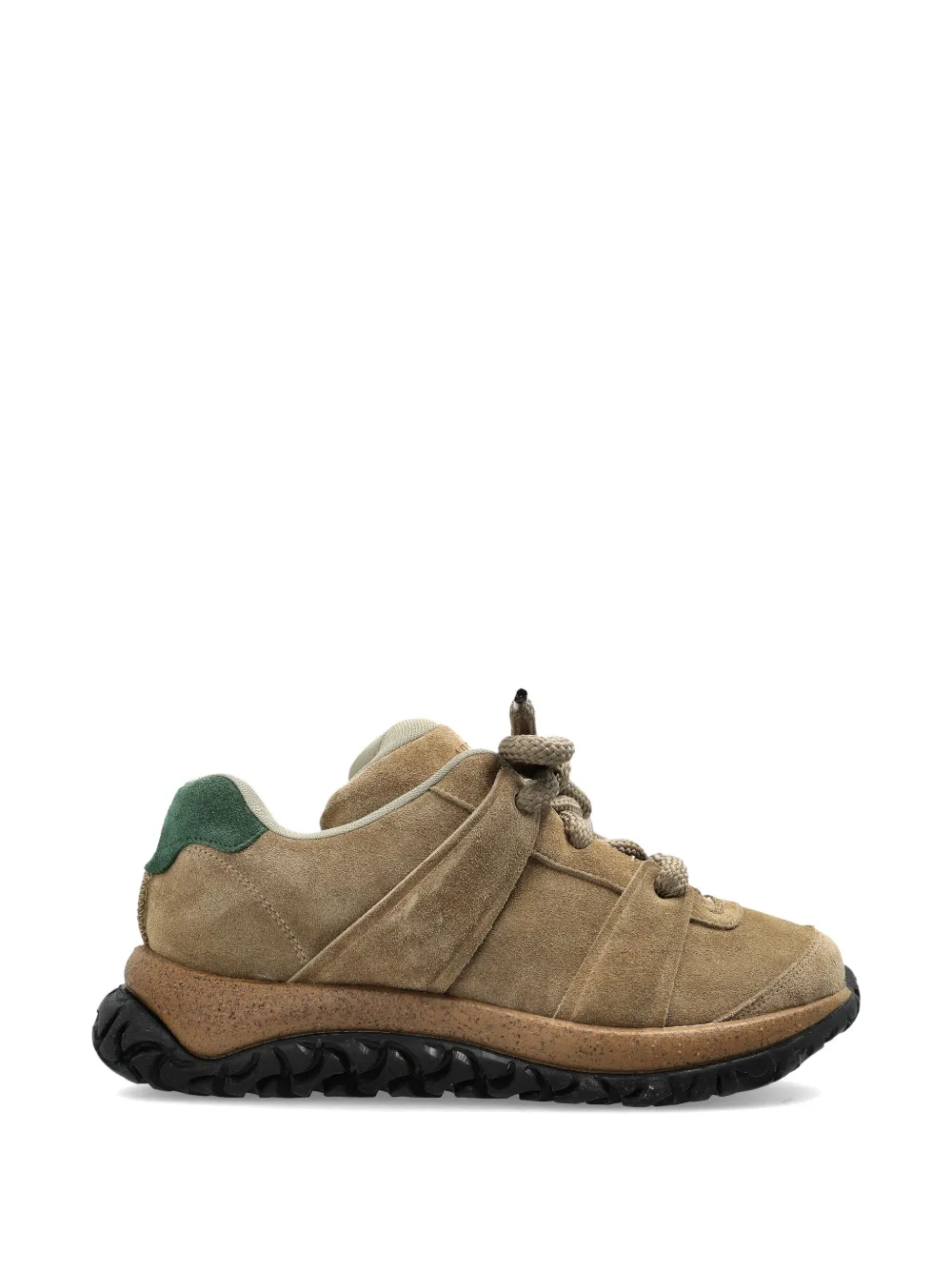 Birkenstock lace-up panelled sneakers - Nude