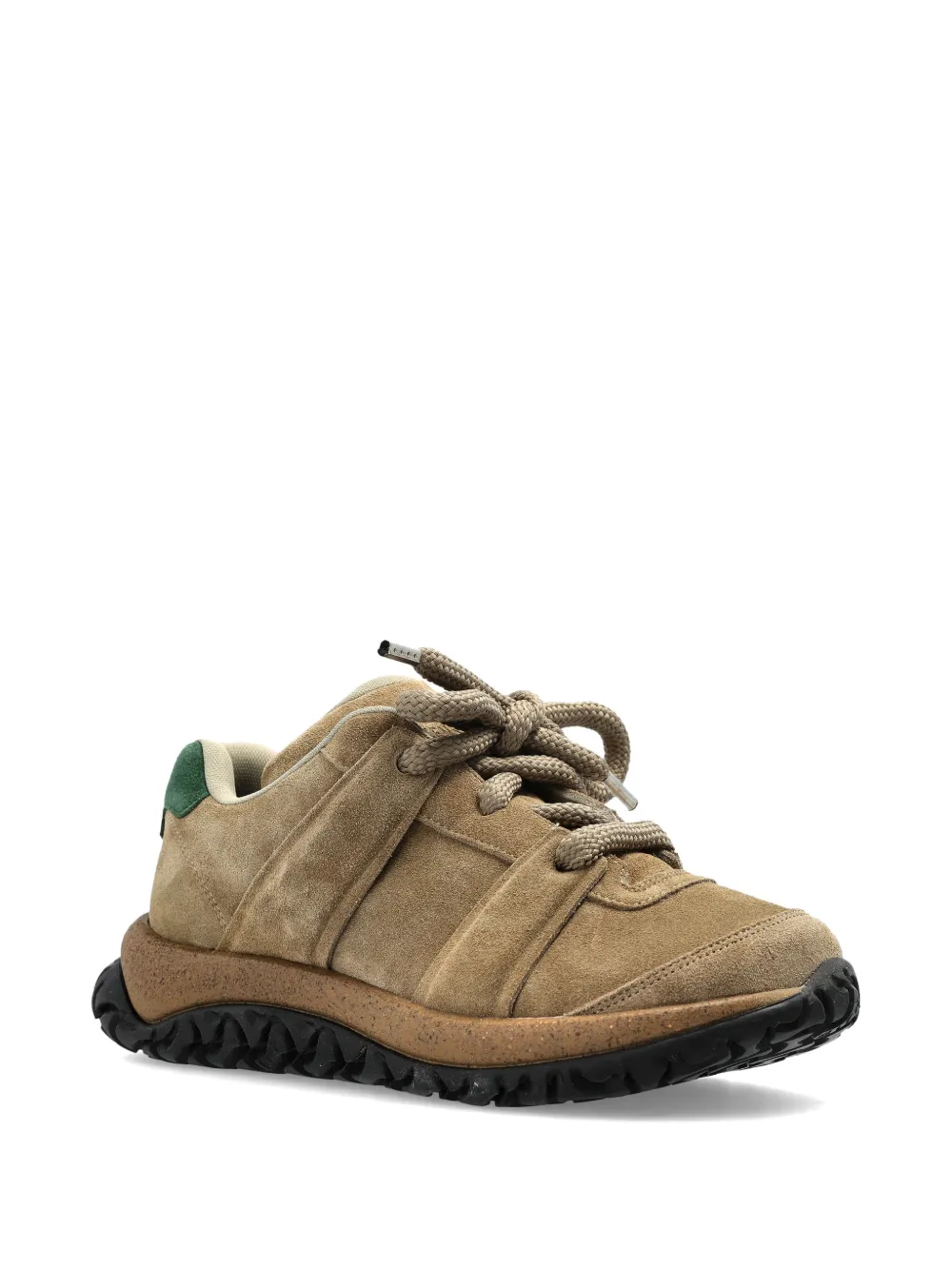 Birkenstock lace-up panelled sneakers Beige