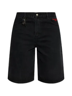 Ader Error デニムショーツ | ブラック | FARFETCH JP