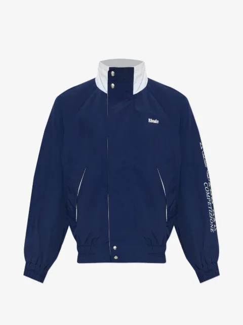 RHUDE chamarra deportiva con logo estampado