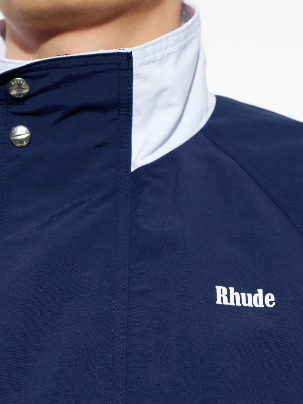 RHUDE Trainingsjack met logoprint Blauw