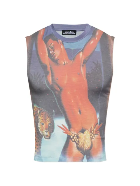CARNE BOLLENTE printed sleeveless T-shirt