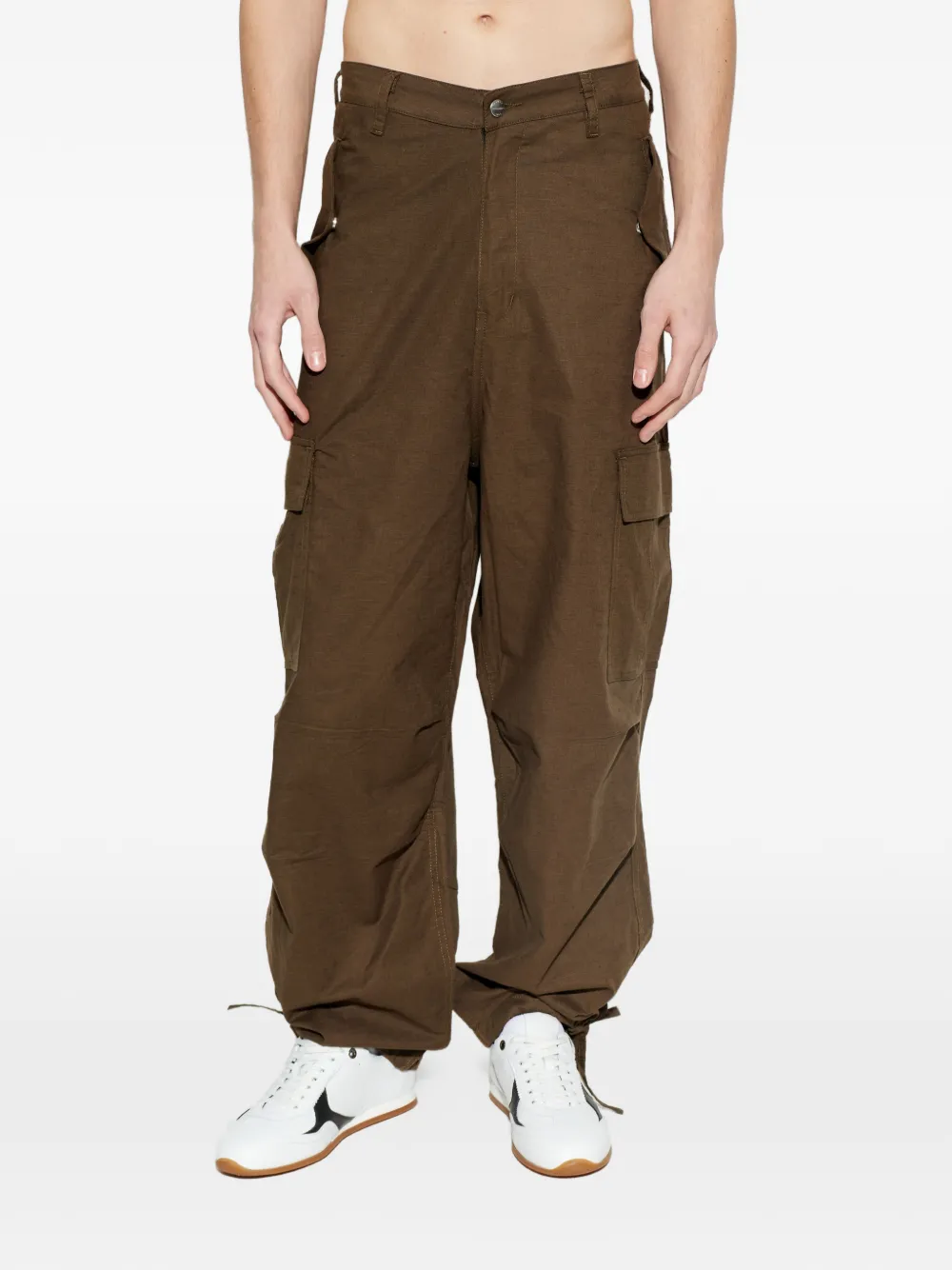  Rhude Drawstring Cargo Trousers - Green 
