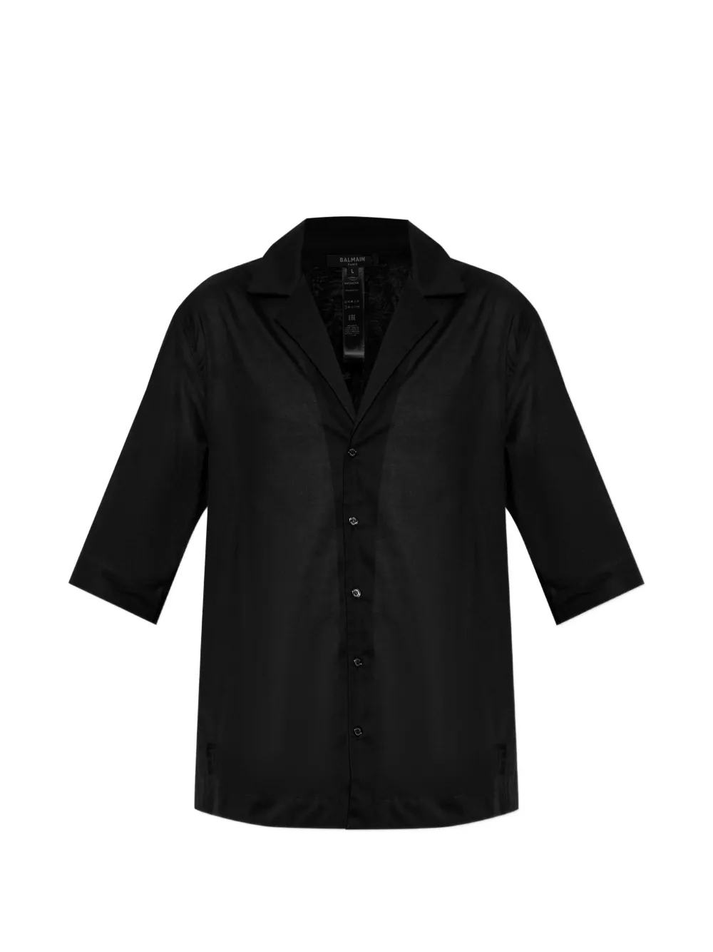 Balmain button-up short-sleeve shirt - Nero