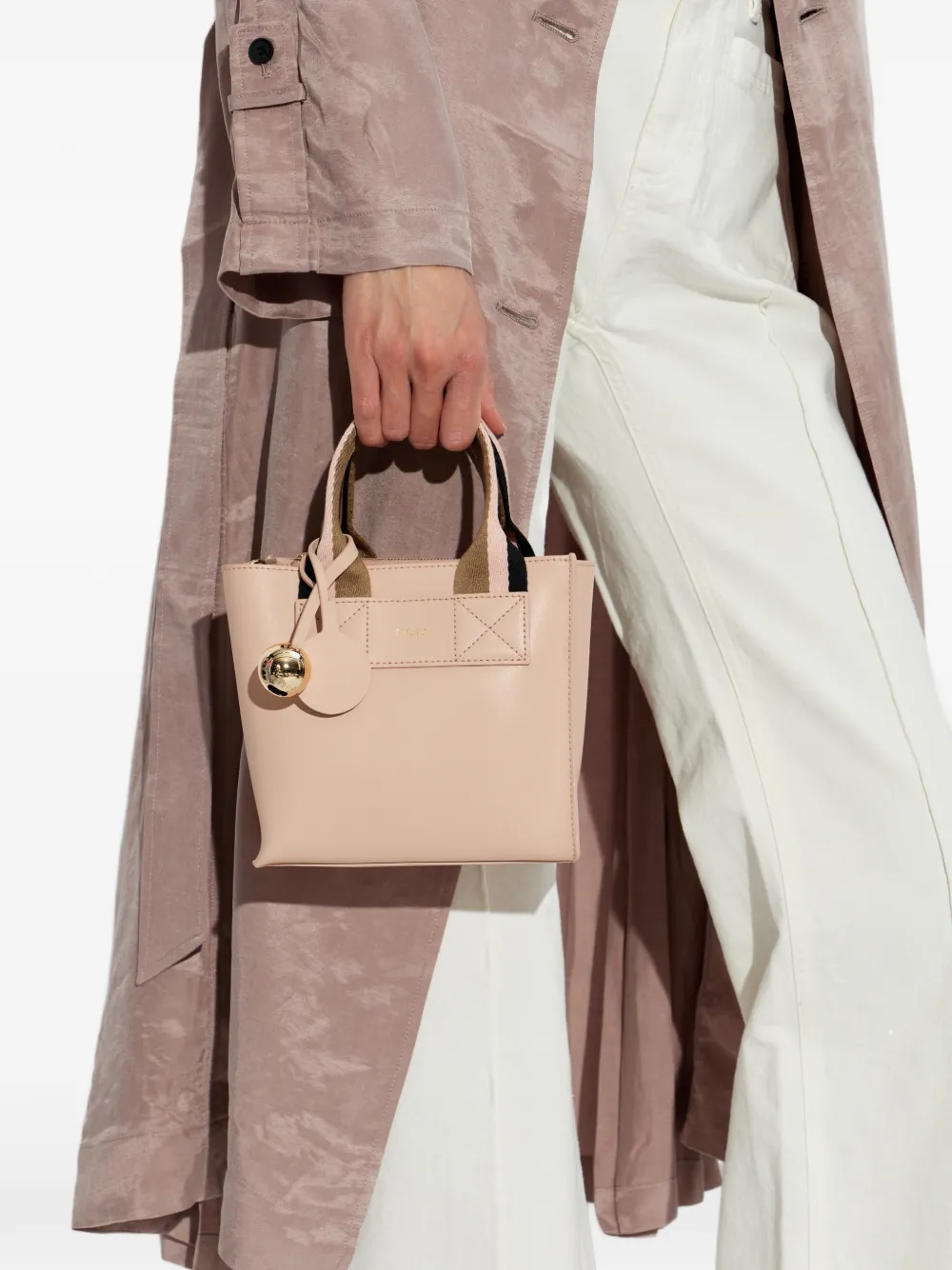 Furla Divide mini-shopper Roze