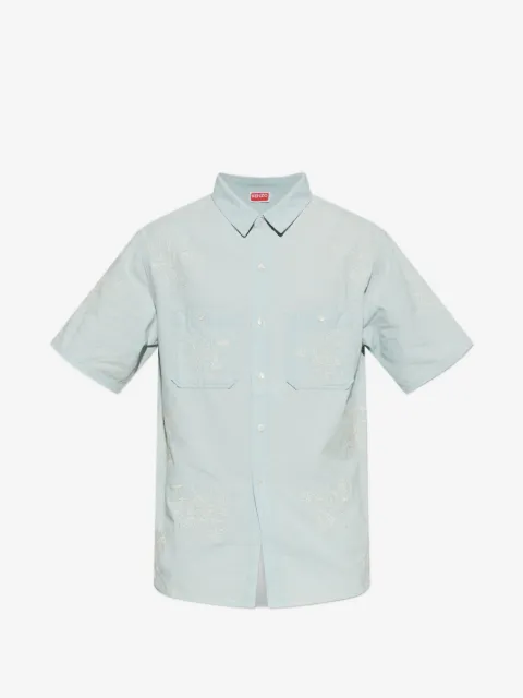 Kenzo camisa manga corta bordada