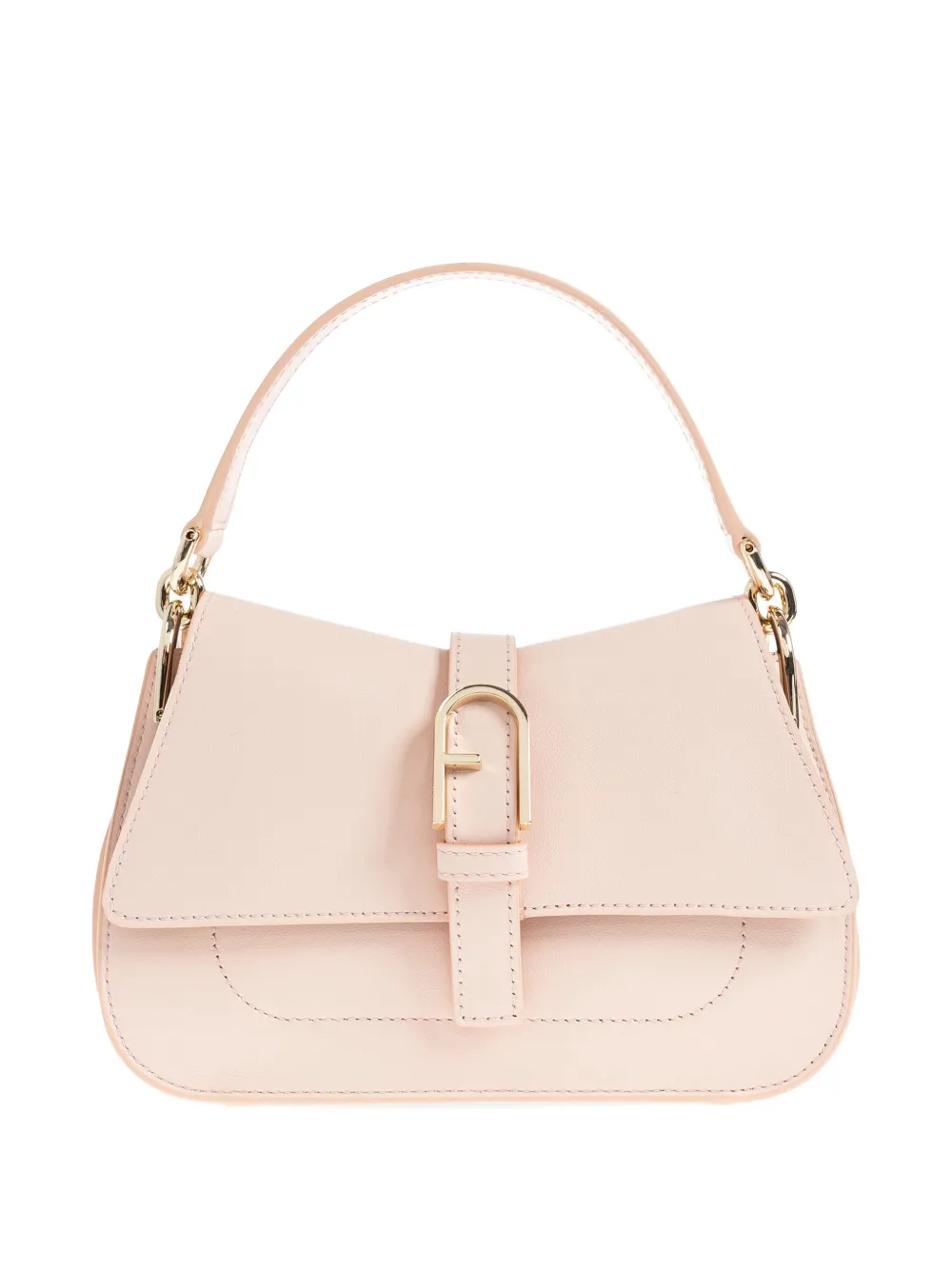 Furla mini Flow buckle leather tote bag - Rosa
