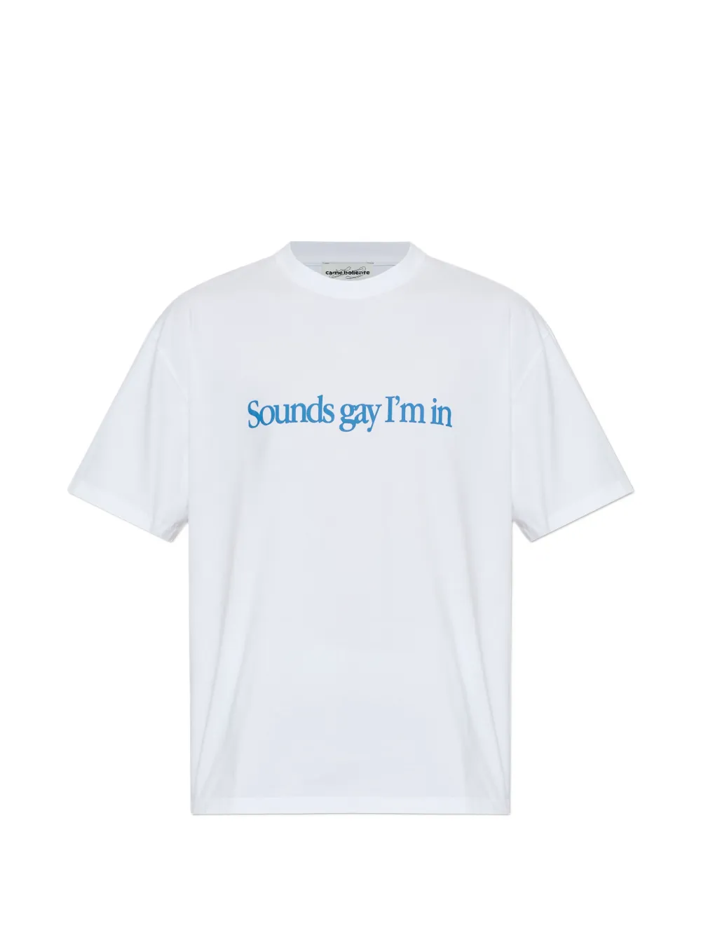CARNE BOLLENTE print T-shirt - Bianco