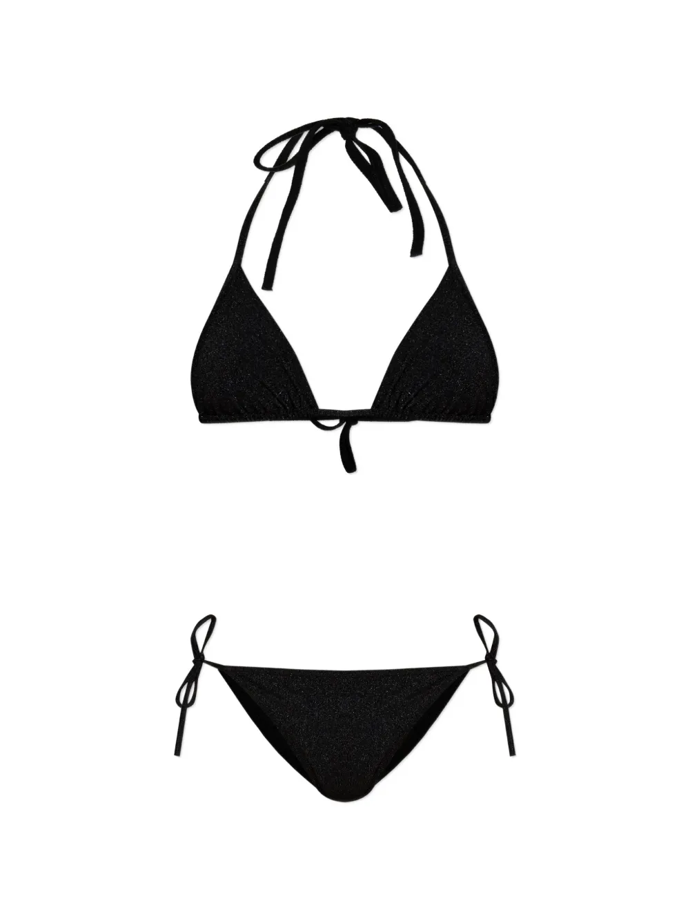 Balmain tie detail beachwear - Schwarz