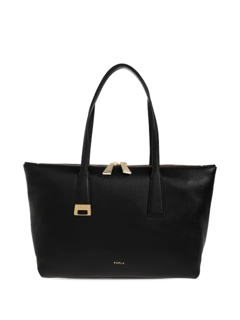 Furla top handle leather tote bag