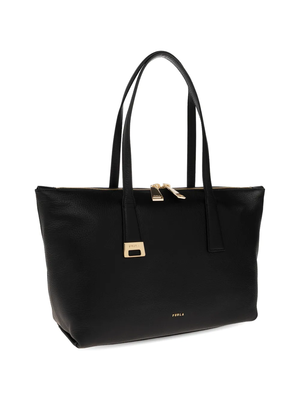 Furla Leren shopper Zwart