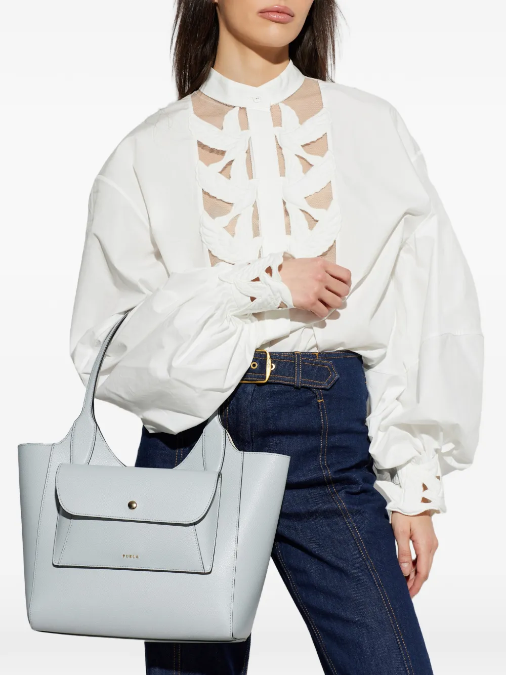 Furla Lea kleine shopper Blauw