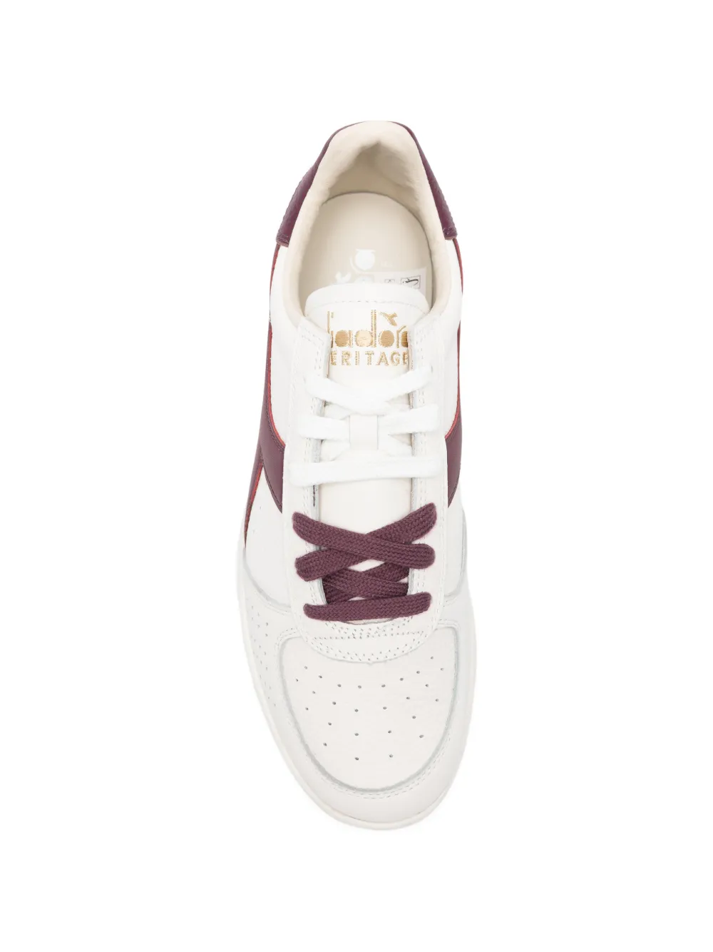 Diadora Elite Dominio leren sneakers Wit