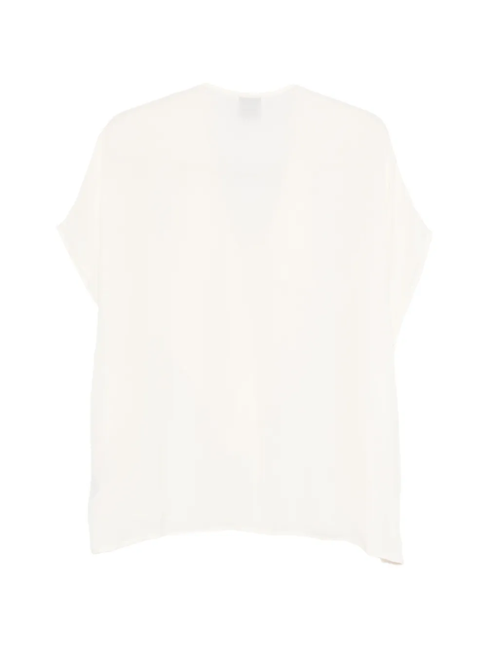  Nude Ruffled Blouse - White 