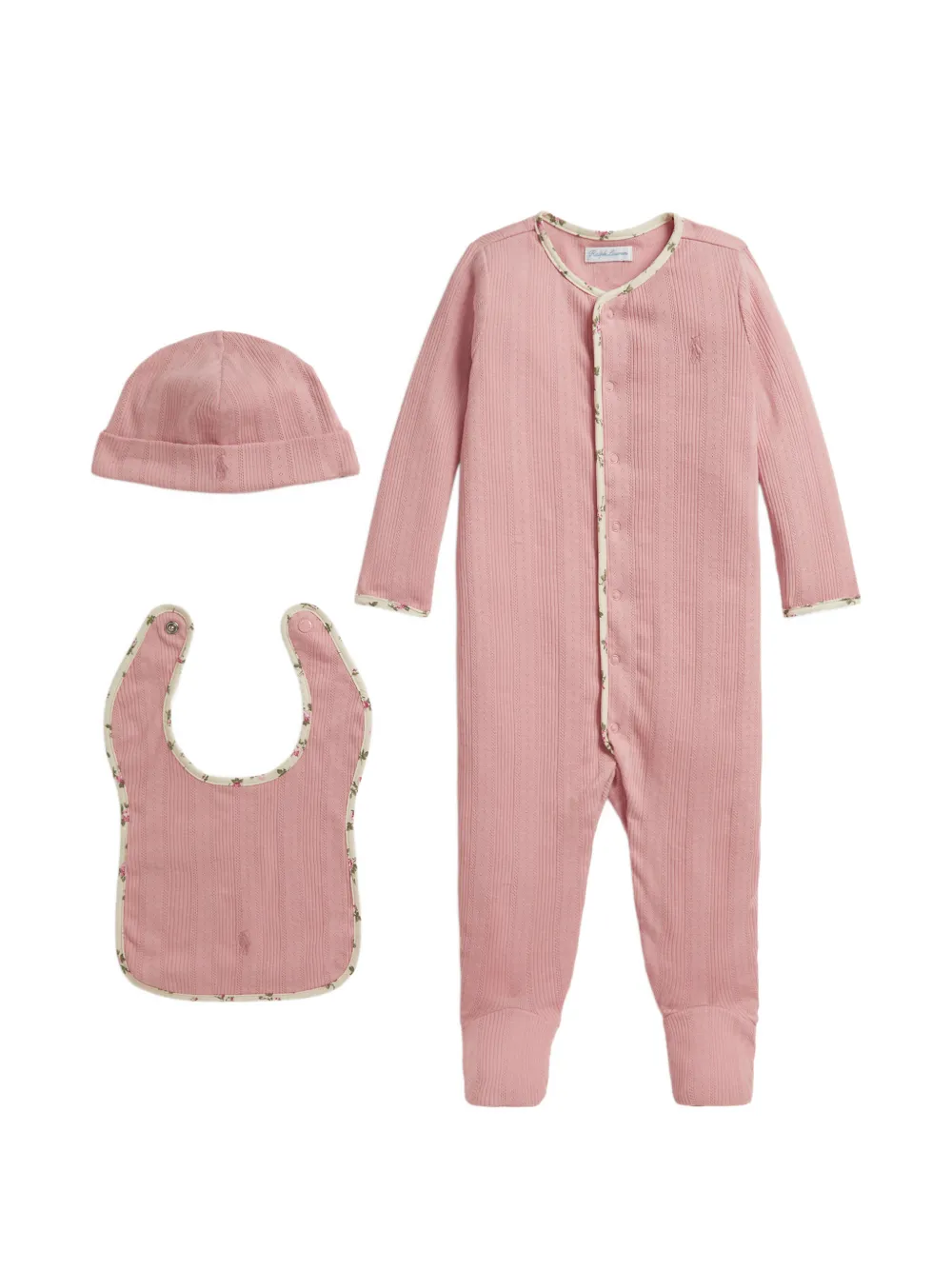 POLO RALPH LAUREN KIDS Set 3 pezzi - Rosa