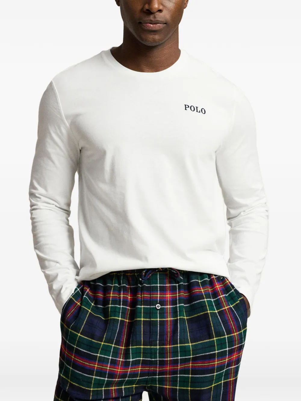 Polo Ralph Lauren Flanellen pyjama Groen