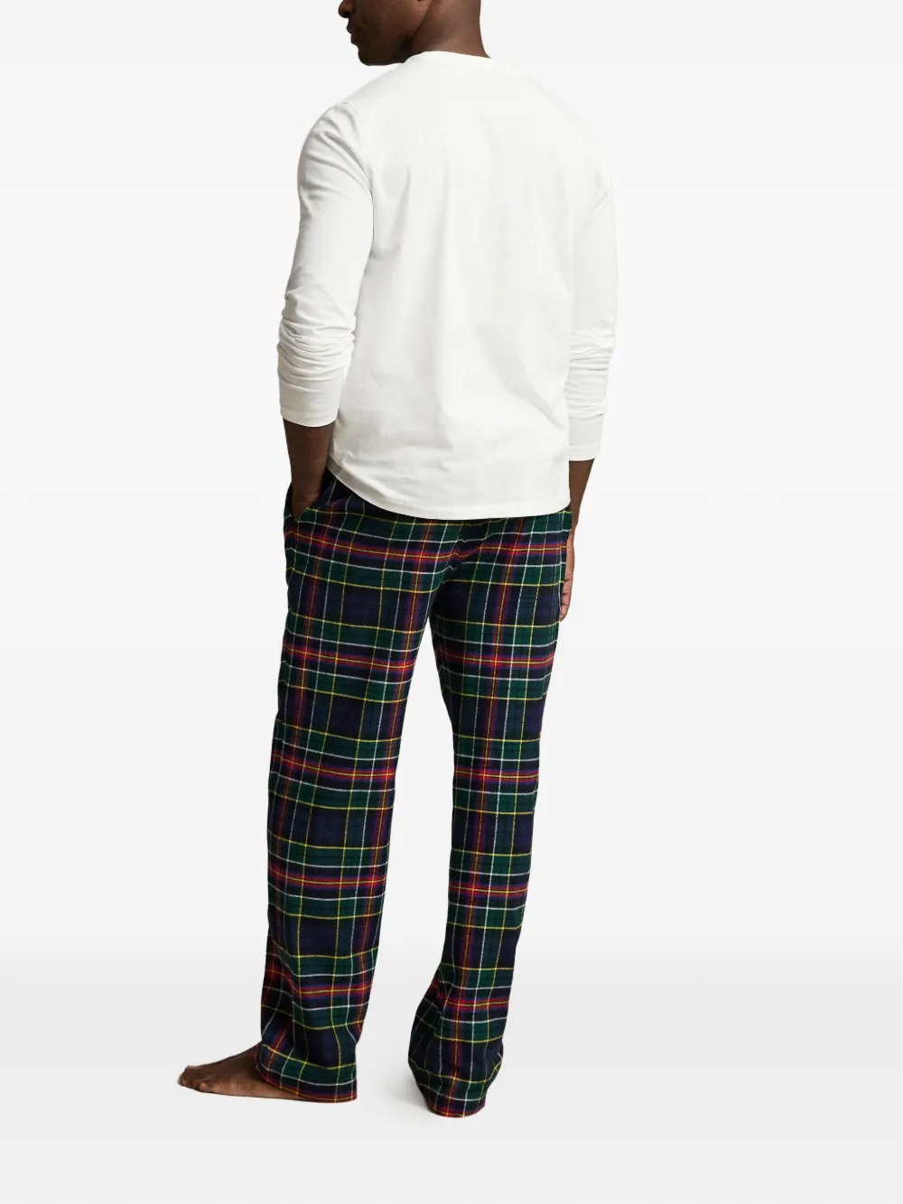 Polo Ralph Lauren Flanellen pyjama Groen