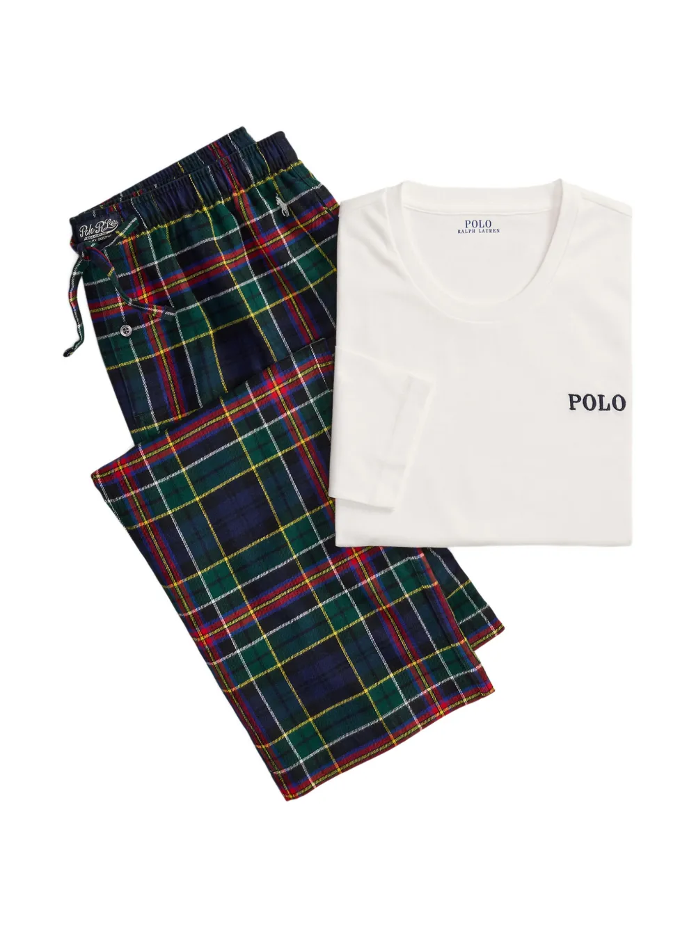 Polo Ralph Lauren Flanellen pyjama Groen