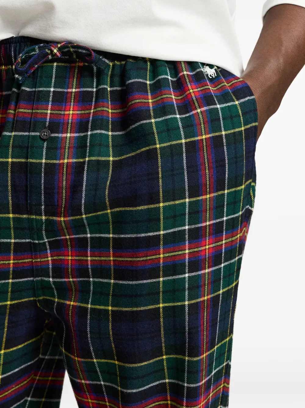 Polo Ralph Lauren Flanellen pyjama Groen