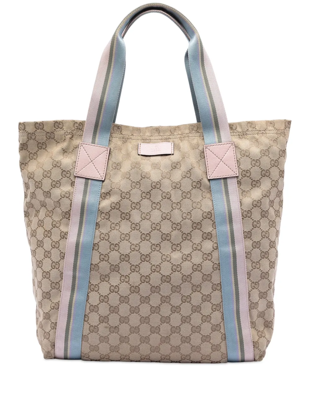 Gucci Pre-Owned 2016-2026 GG Canvas Web tote bag - Marrone