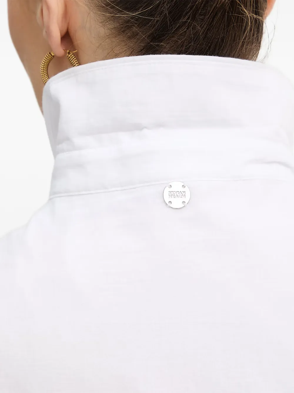 Silvian Heach Blousejurk met ringlets Wit