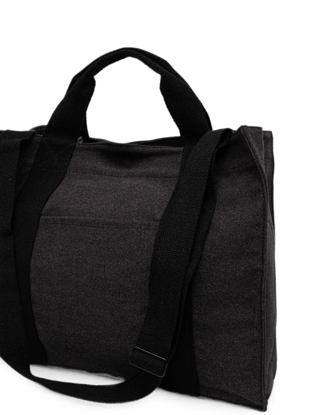 SAMSOE Salucas canvas shopper met logoprint Grijs