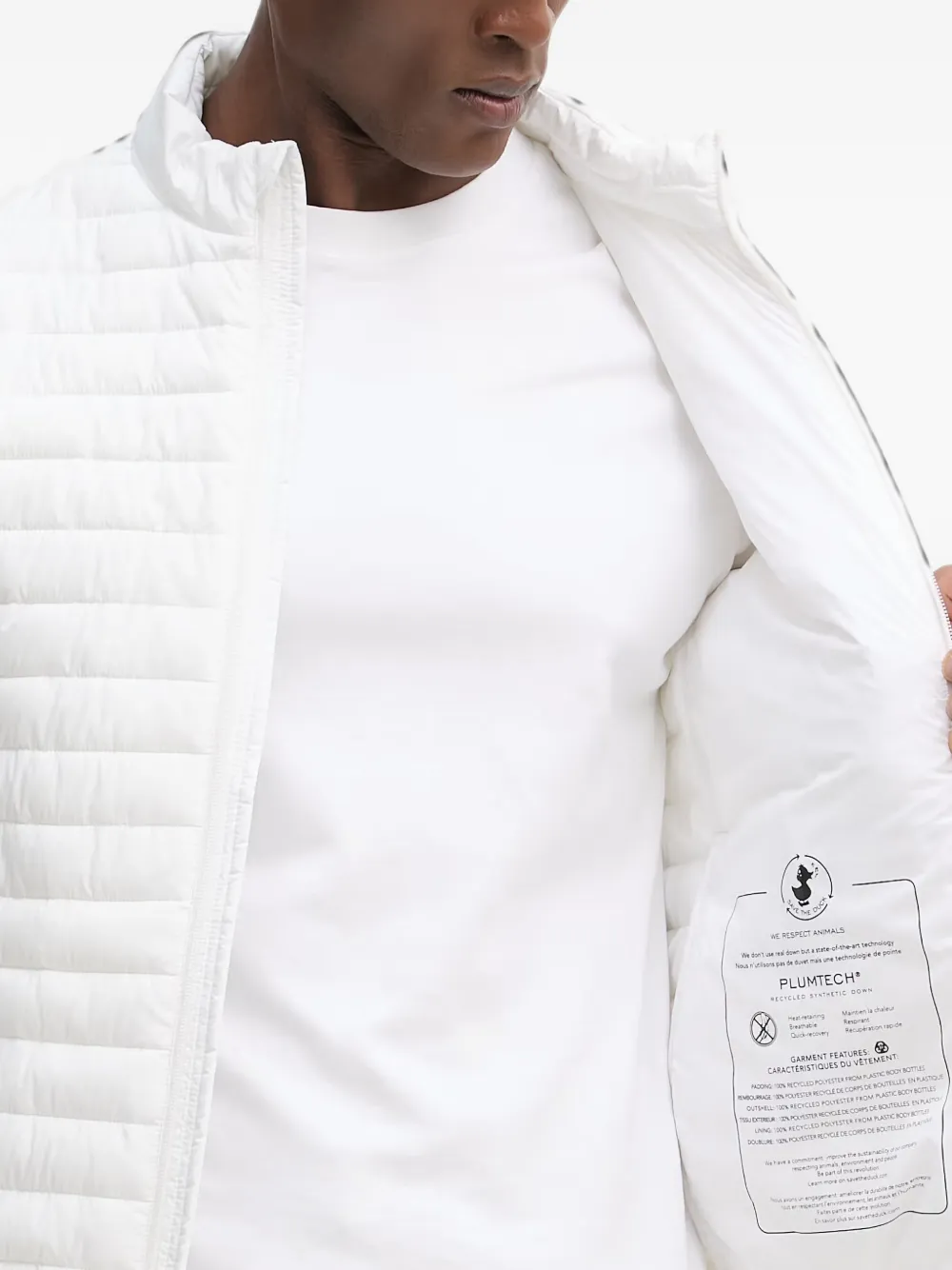 Save The Duck Cole quilted jacket Wit