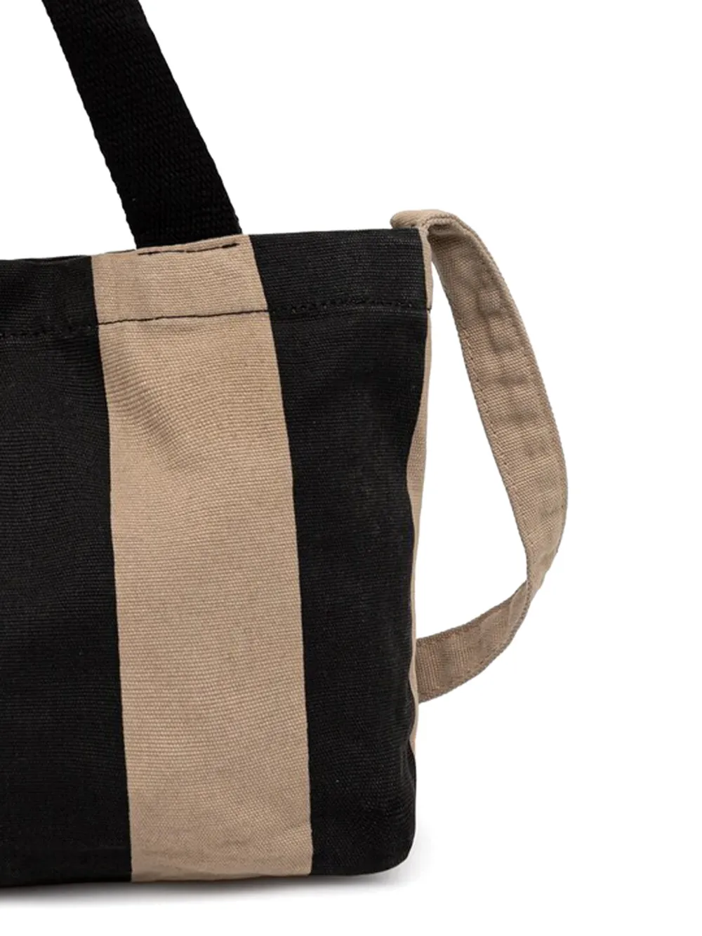 SAMSOE Safrinka gestreepte shopper Zwart