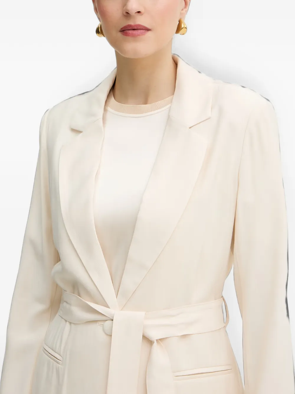 Silvian Heach Blazer met ceintuur Beige