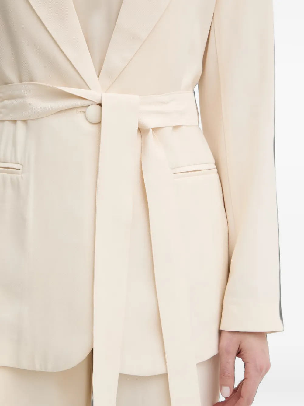 Silvian Heach Blazer met ceintuur Beige