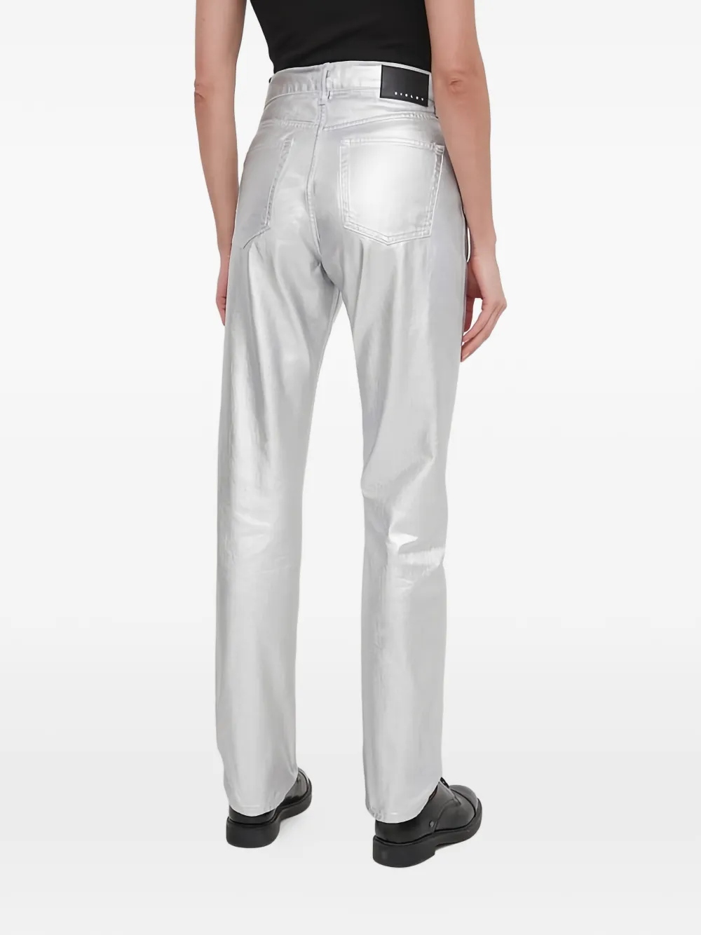  Sisley Vaqueros Rectos - Plateado 