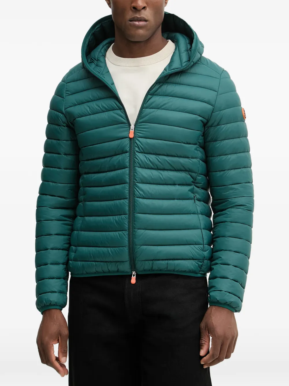 Save The Duck Donald zip-fastening hooded jacket - Grün