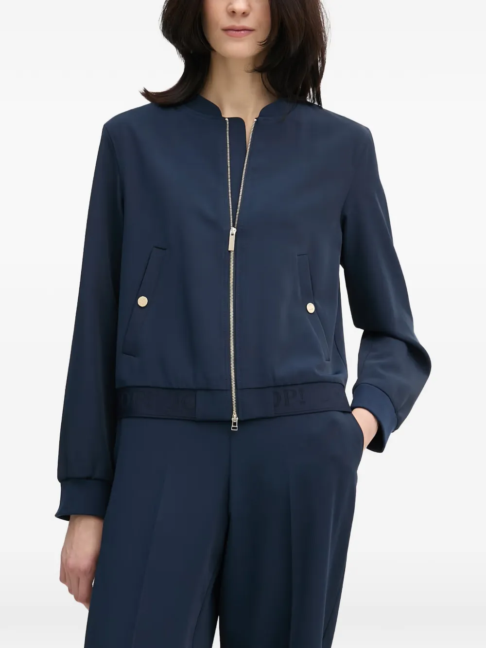 Joop! Junipa zip-up bomber jacket - Bleu Joop! Junipa zip-up bomber jacket - Bleu