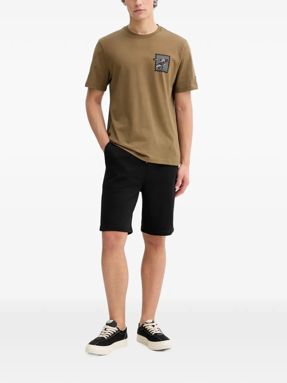 Iceberg T-shirt met stempel-patch Groen