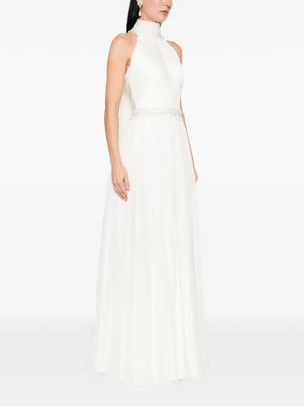 M.marquise Valery Beaded Gown - Neutrals 