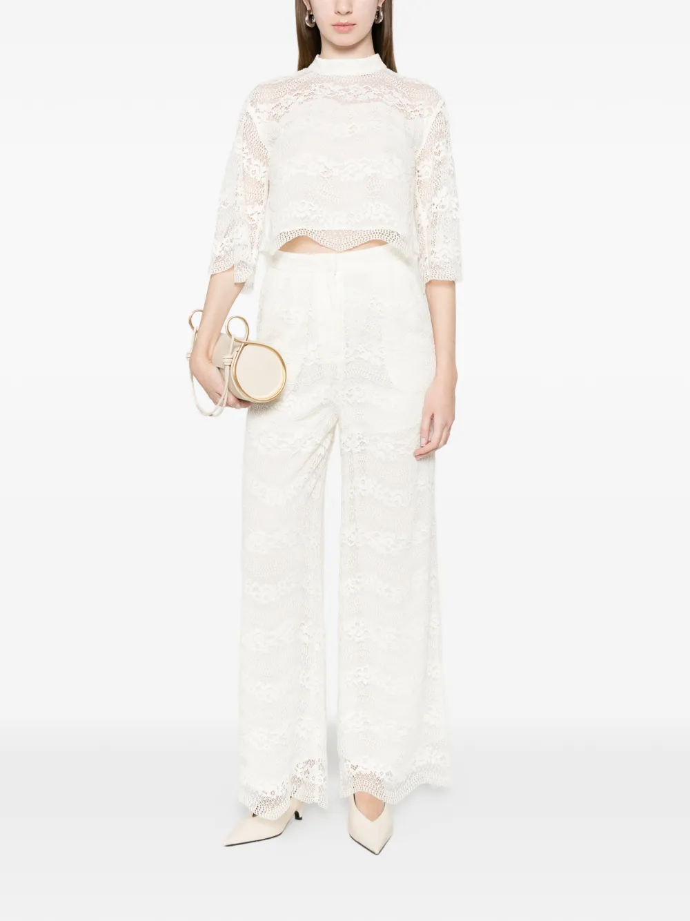 TWINSET Blouse met kant Wit
