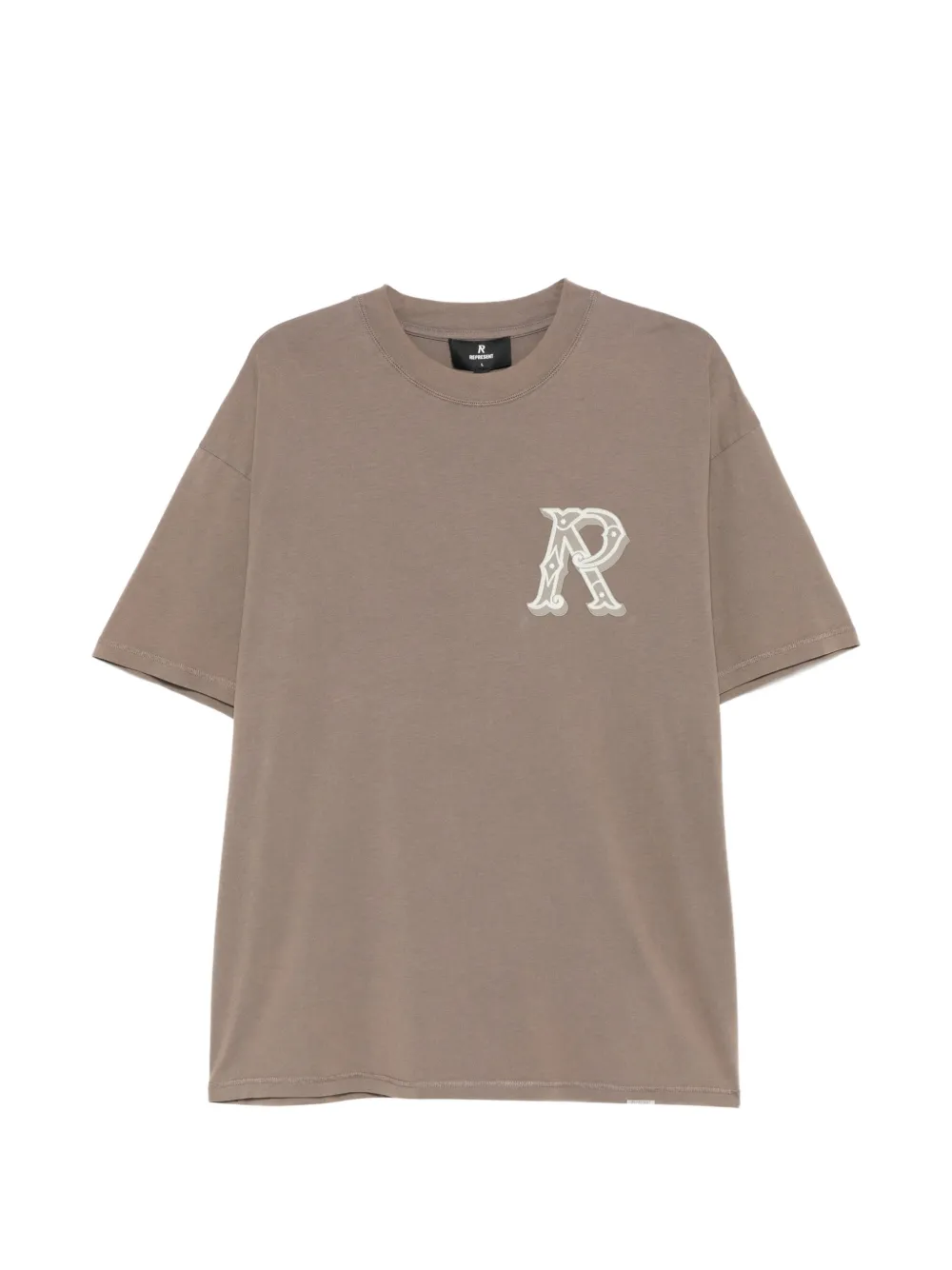 Represent logo-embroidered T-shirt - Marrone