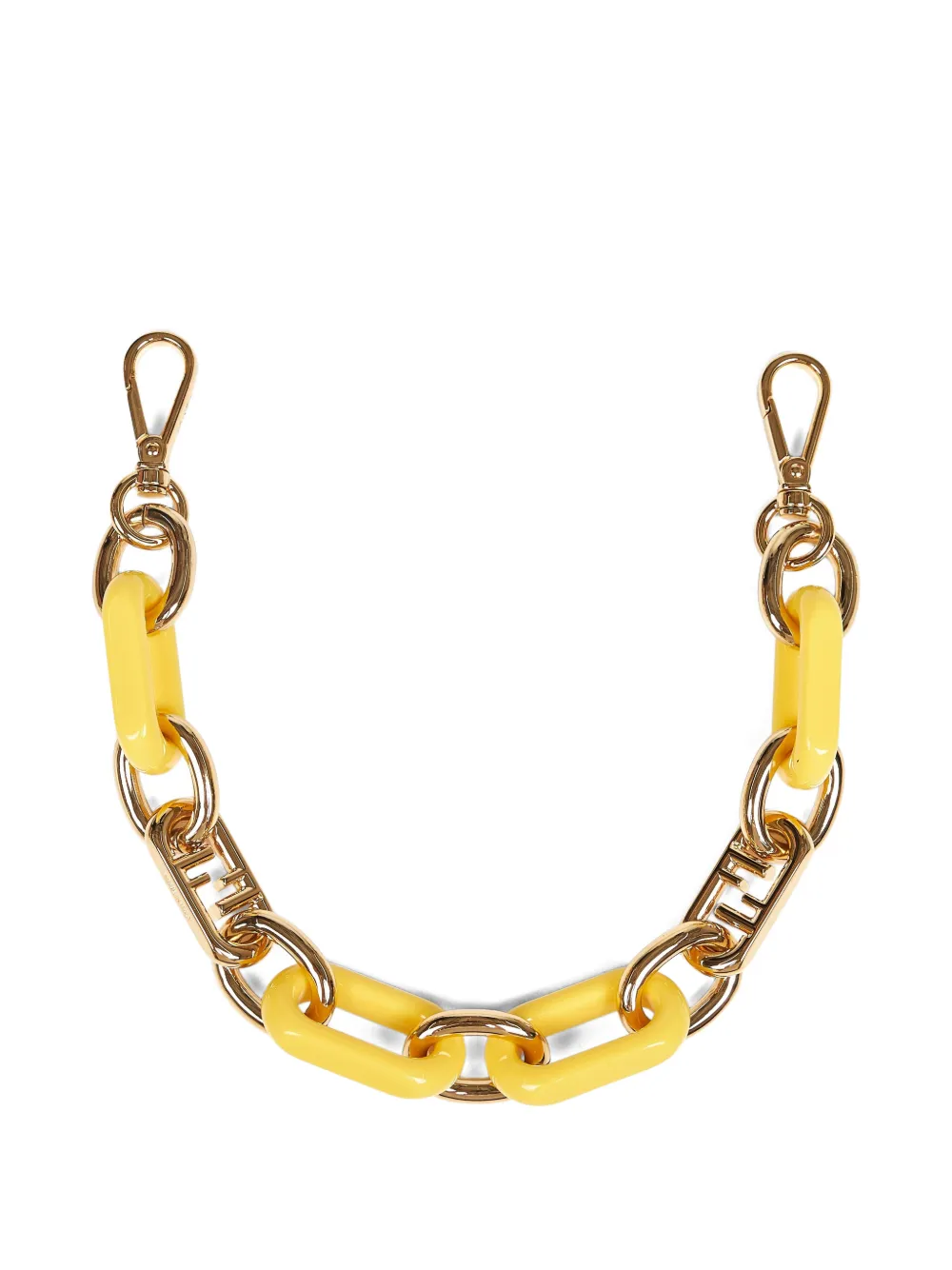 FENDI mini FF chain bag strap - Giallo